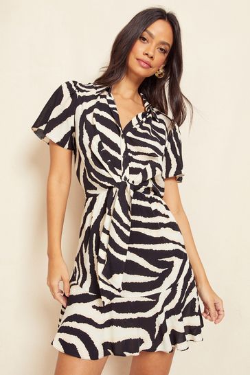 Warehouse zebra store shirt dress