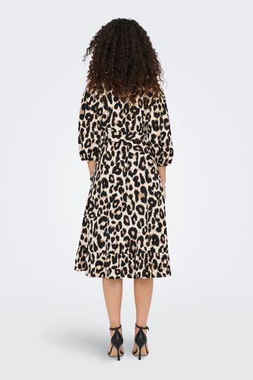 Only leopard print best sale dress