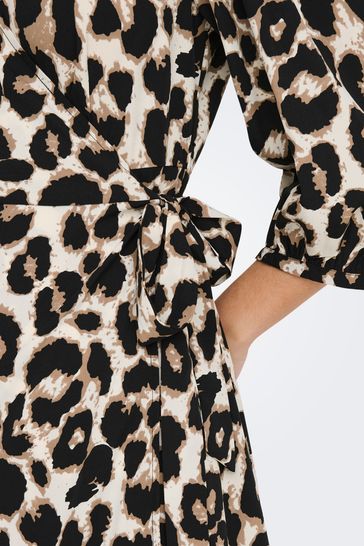 Only leopard print best sale dress
