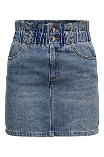 Blue outlet jean skirt