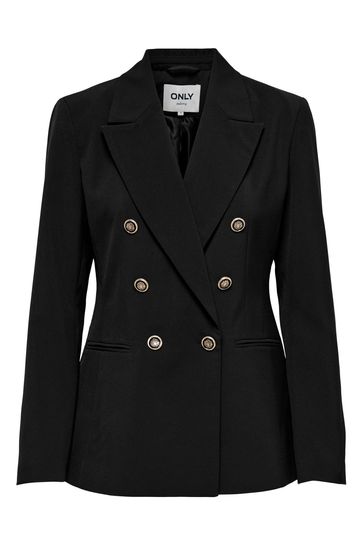 Black military blazer womens 2025