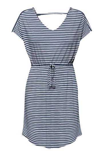 Blue & hotsell white dress