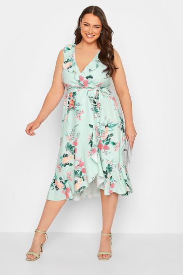 Mint green new arrivals plus size dresses