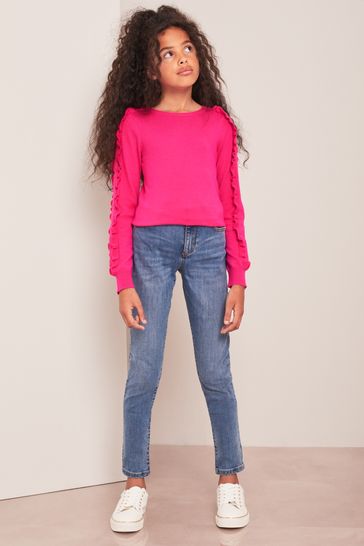 Buy Lipsy Pink Ruffle Detail Jumper from Next Croatia