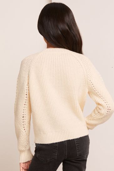 Cream hotsell embellished jumper