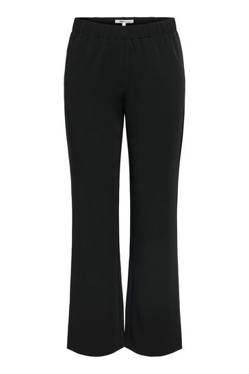 High waisted shop black stretch trousers