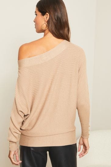 Lipsy off shoulder online jumper