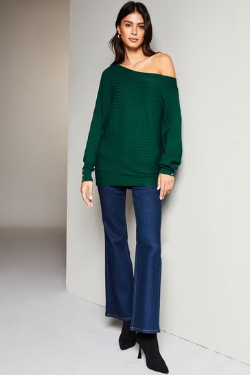 Lipsy chenille off shoulder jumper on sale
