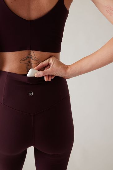 Buy Athleta Burgundy Red Flare Elation Ultra High Waisted Leggings from Next Poland