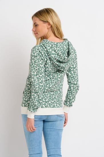 Buy Brakeburn Grey Leopard Floral Zip Through Hoodie from Next USA