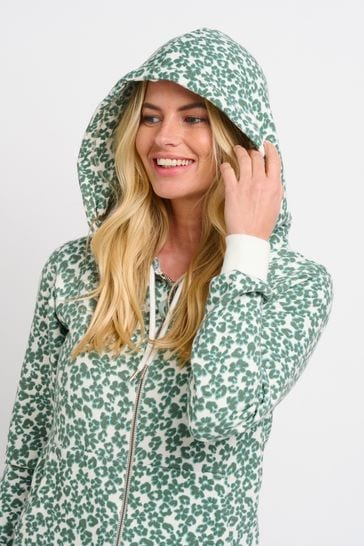 Floral new arrivals zip hoodie