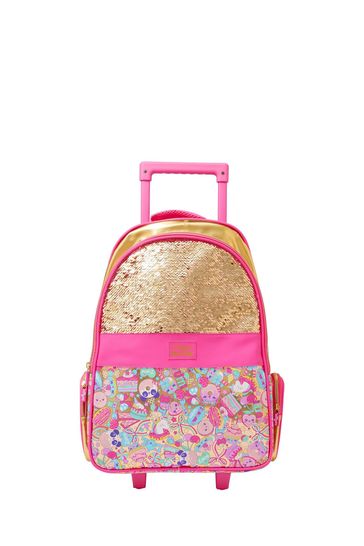 Smiggle Gold 20th Birthday Light Up Trolley Backpack