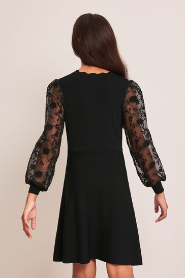 Lipsy skater dress with shop lace body