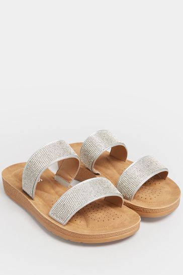 Wide fit hot sale bling sandals