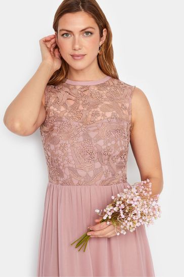 Long Tall Sally Lace Chiffon Maxi Dress