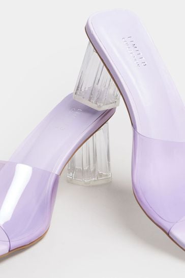 Buy Yours Curve Purple Extra Wide Fit Perspex Mule from Next USA