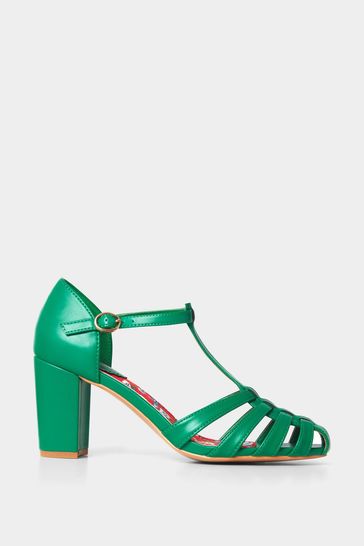 Joe Browns Green Vintage Vibes Strappy Shoes