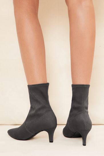 Ankle sock boots sales low heel