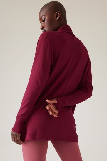 Buy Athleta Red Long Wrap Cardigan from Next Ireland