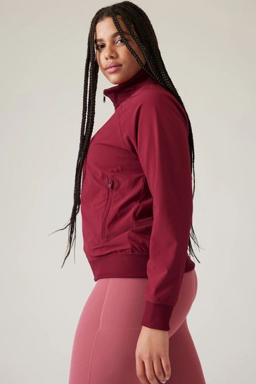 Athleta red jacket top