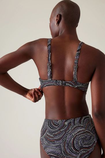 Black square neck bikini shop