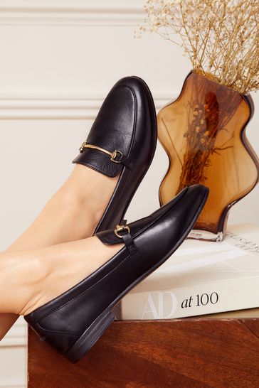 Real leather loafers on sale