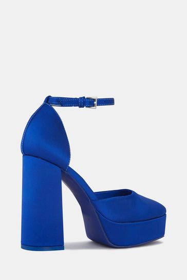 Blue ankle hot sale tie heels