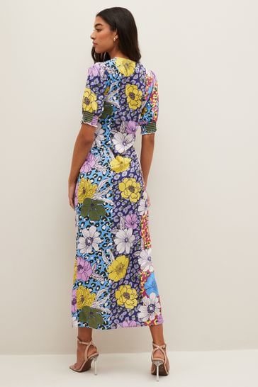Mixed floral shop print dress