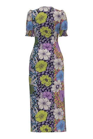 Vila floral midi dress clearance