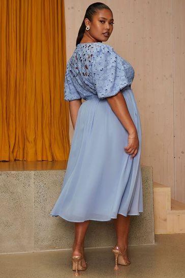 Chi chi london pale blue dress sales