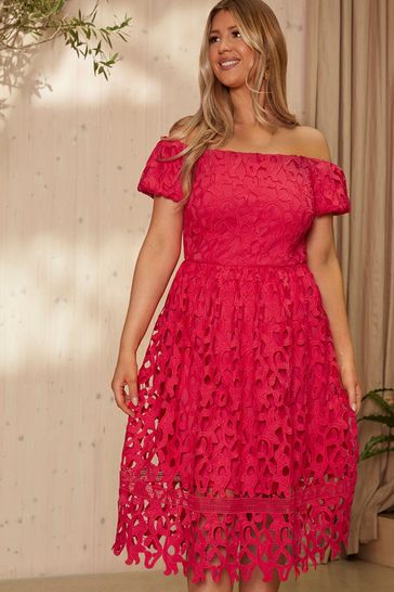 Chi chi shop pink bardot dress