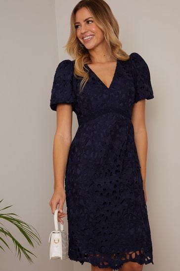 Chi chi navy lace dress cheap