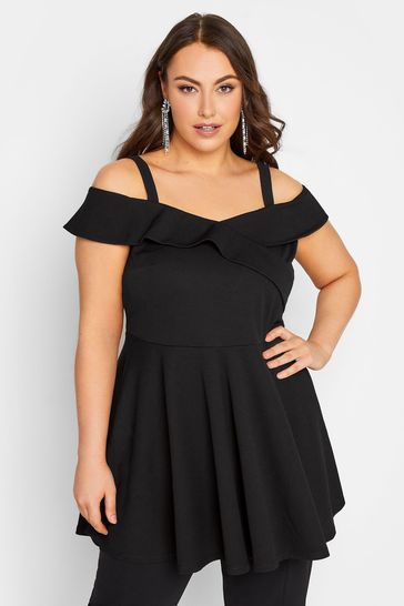 Bardot peplum top hot sale