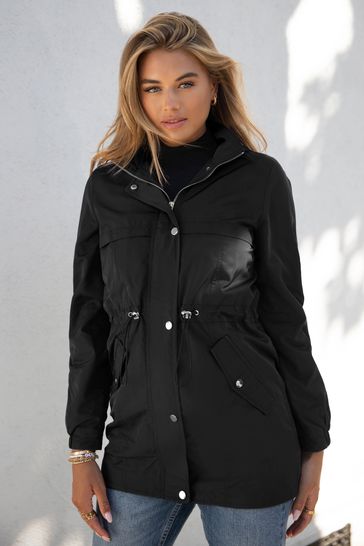 Rain jacket on sale women black