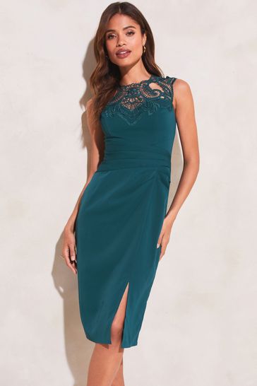 Lipsy teal cocktail clearance dress