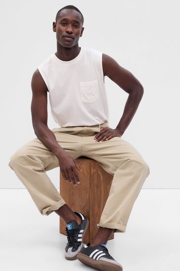 Men's sleeveless on sale pocket t shirts
