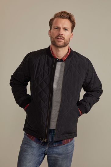 Hinter Hobart Black Pembroke Mens Quilted Jacket