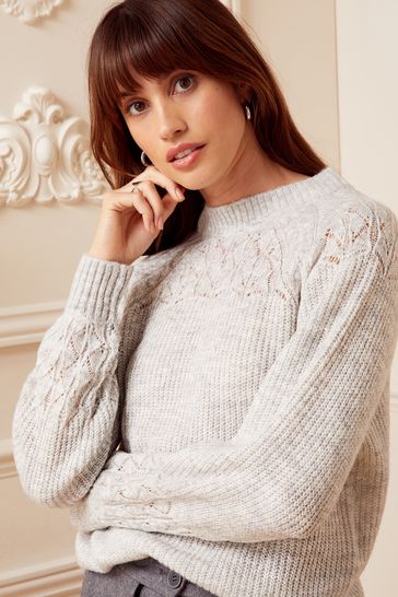 Love jumper grey shop