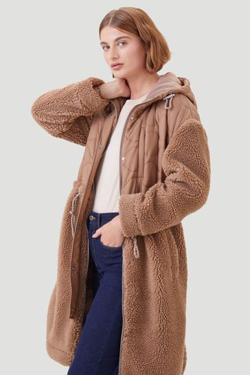 Long teddy on sale borg coat