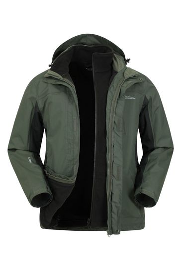 Mountain Warehouse Green Thunderstorm 3 in 1 Jacket -  Mens