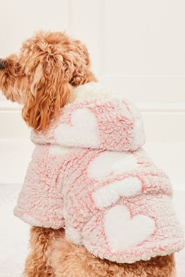 Buy Lipsy Nude Pink Super Soft Cosy Dog Dressing Gown Jacket from