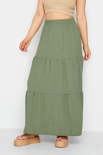 Petite green maxi sales skirt