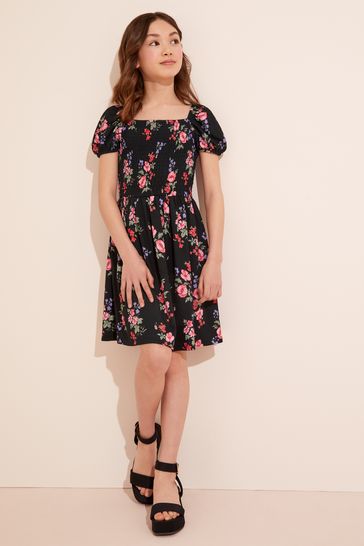 Lipsy black floral dress hot sale
