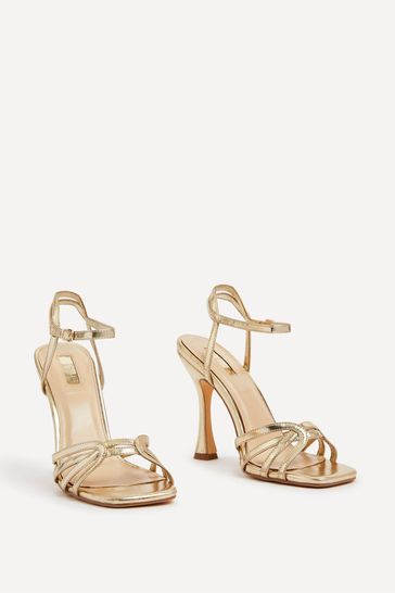 Metallic gold heels uk top