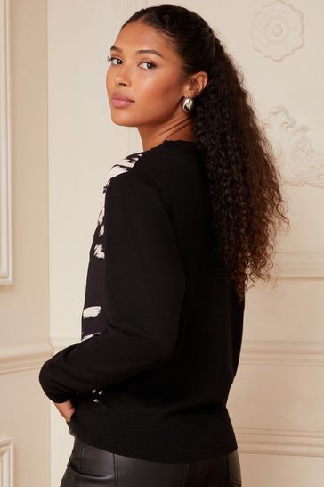 Black shop love jumper