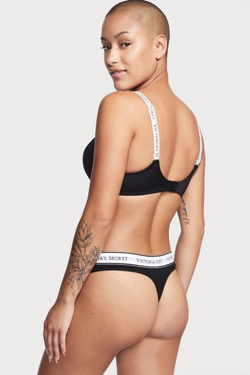 Buy Victoria's Secret Black Thong Logo Knickers from Next Denmark