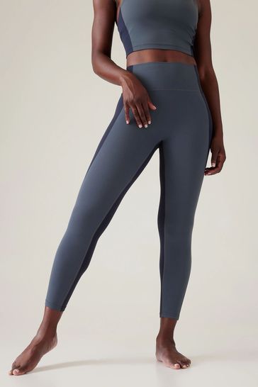 Buy Athleta Blue Transcend Colorblock 7/8 Leggings from Next