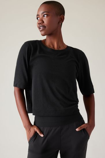 Black shirt top womens next