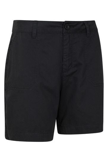 Mountain Warehouse Black Bayside 100 Organic Cotton Womens Shorts