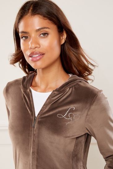 Camel zip up discount hoodie